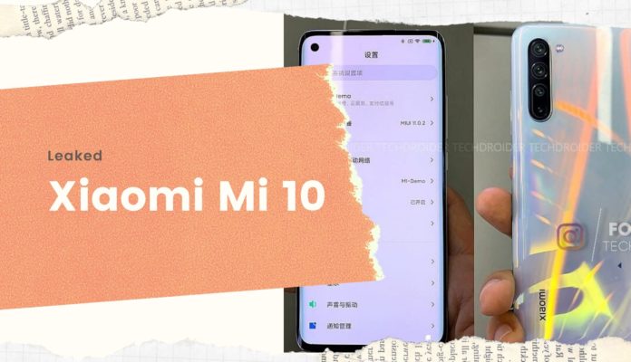 Xiaomi Mi 10 Leaked